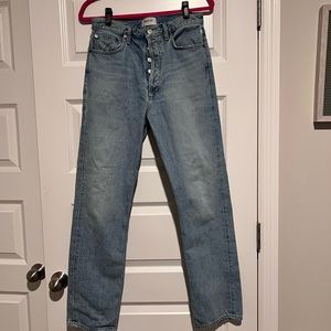 Agolde 90’s Pinch Waist Jeans Size 27 in Soundwave